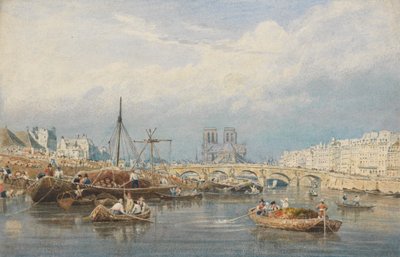 La Seine avec Notre-Dame - Frederick Nash