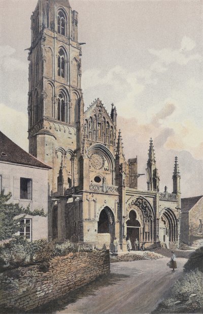 Saint-Père-sous-Vézelay, Église, façade N O (avant restauration) - French Photographer