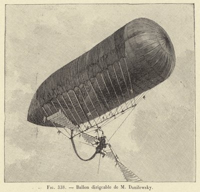 Ballon dirigeable de M Danilewsky - French School