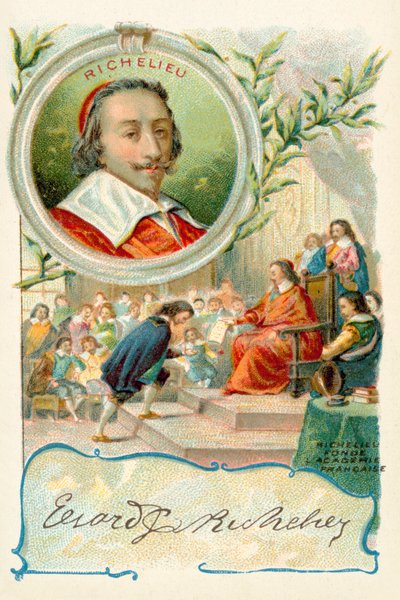 Le cardinal Richelieu fondant l