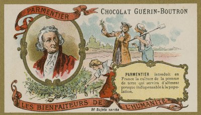 Carte de commerce Chocolat Guérin-Boutron, Antoine-Augustin Parmentier - French School