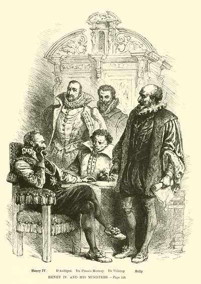 Henri IV et ses ministres - French School