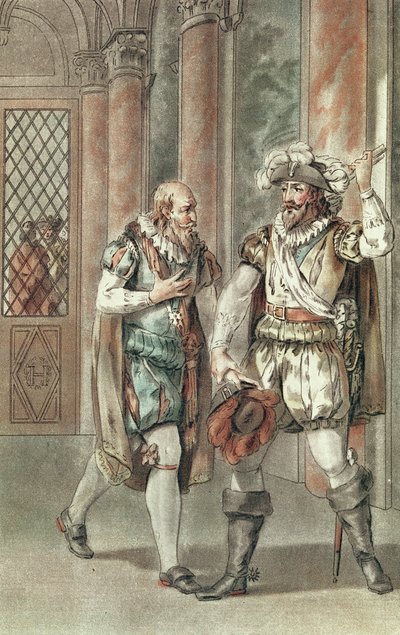 Henri IV conversant avec Sully - French School