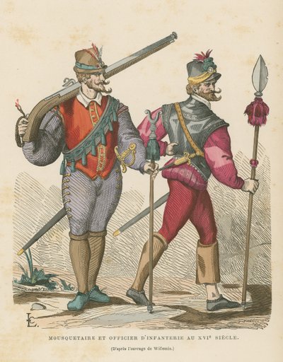 Mousquetaire et officier d