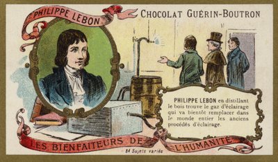 Philippe Lebon, ingénieur et chimiste français (chromolithographie) - French School