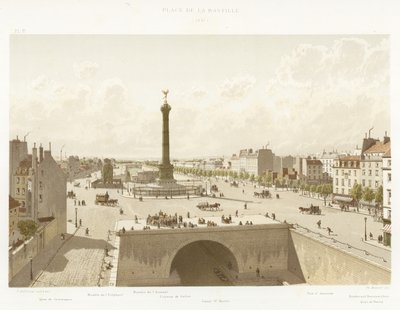 Place de la Bastille, 1841 - French School