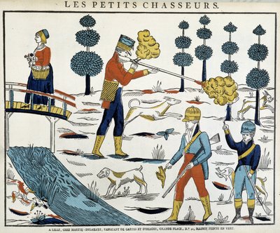 Imagerie populaire : Petits chasseurs - French School