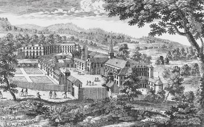 Abbaye de Port-Royal-des-Champs, gravure - French School