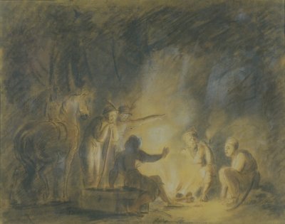 Au feu de camp, 1806 - Fyodor Petrovich Tolstoy