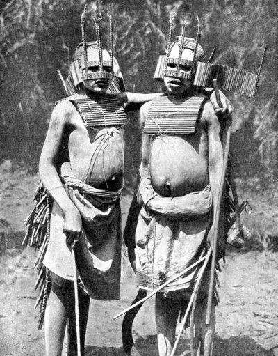 Deux sorciers, Tanganyika Tanzanie, Afrique, 1936 - GPA