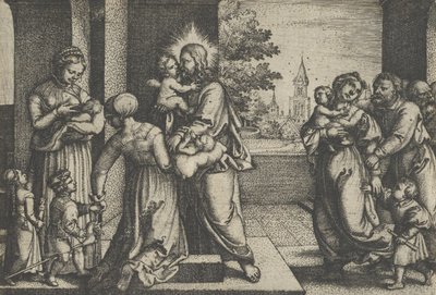 Le Christ et les Enfants - Georg Pencz