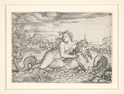 Jeune fille enlevée par un monstre marin - Georg Pencz