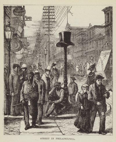 Rue à Philadelphie - George Augustus Sala