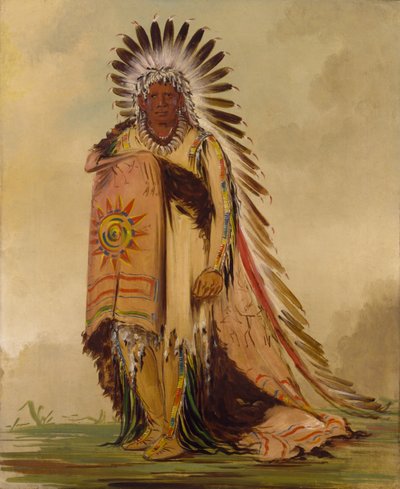 Wán-ee-ton, chef de la tribu - George Catlin