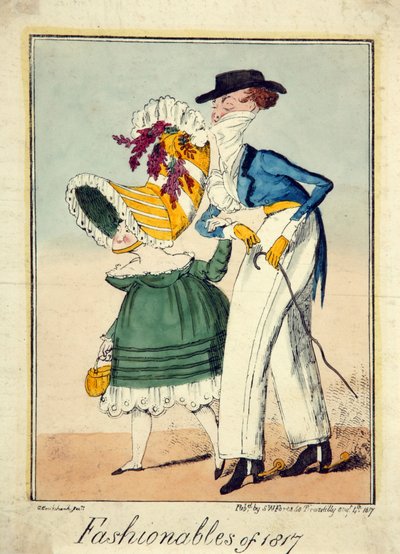 Les élégants de 1817 - George Cruikshank