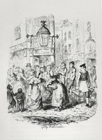 Seven Dials, vers 1836 - George Cruikshank