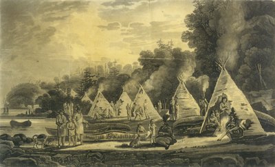 Campement des Indiens domiciliés, 1807 - George Heriot