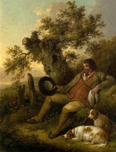 Le Chasseur se reposant, vers 1790 - George Morland