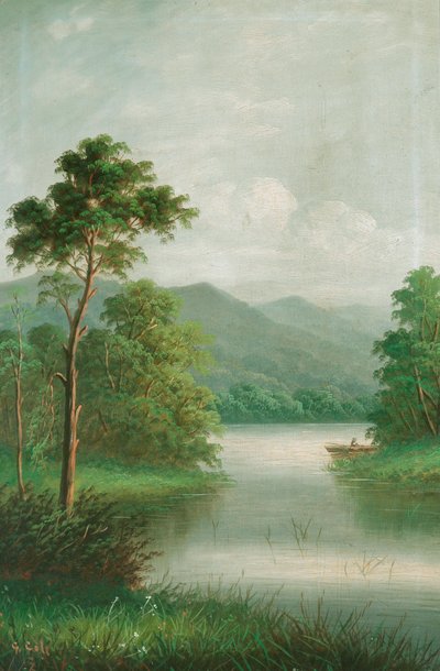 Bateau sur la rivière, 1801 - George Vicat Cole