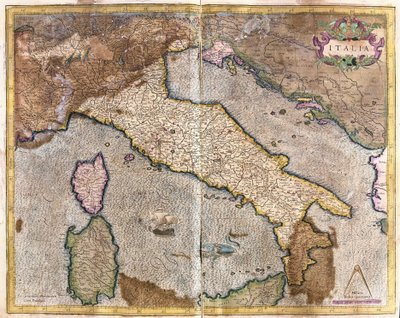 Italie (gravure) - Gerardus Mercator