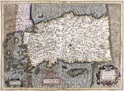 Turquie - Chypre (gravure) - Gerardus Mercator