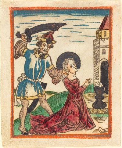 Le martyre de Sainte Barbe - German 15th Century