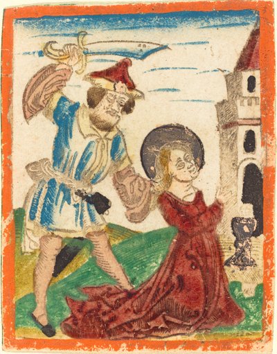 Le martyre de Sainte Barbe - German 15th Century