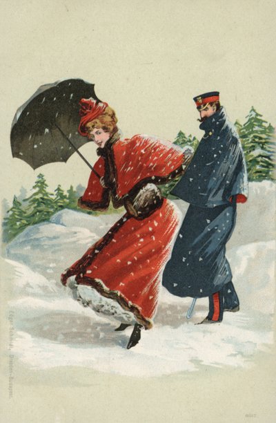 Couple dans la neige - German School