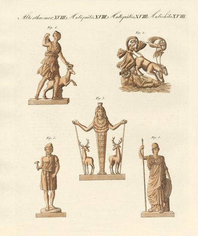 Divinités des Grecs et des Romains - German School