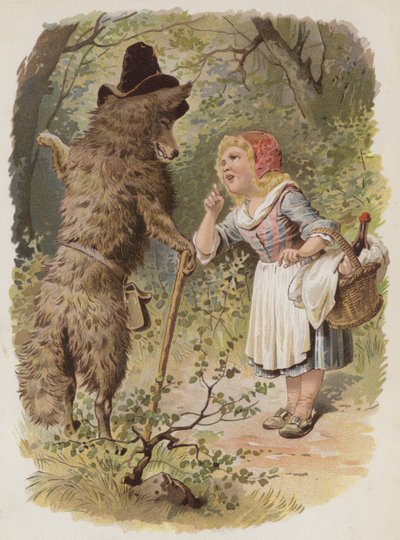 Le Petit Chaperon Rouge (chromolithographie) - German School