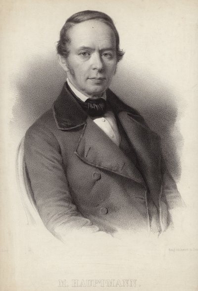 Portrait de Moritz Hauptmann - German School