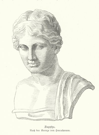 Sappho, poétesse grecque antique - German School