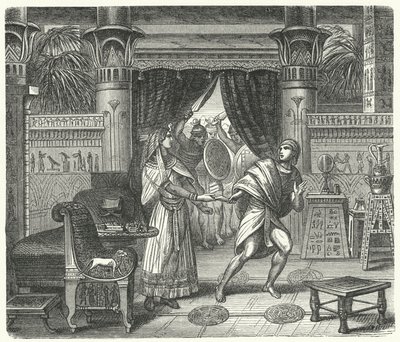 La déception de la fille du pharaon (gravure) - German School