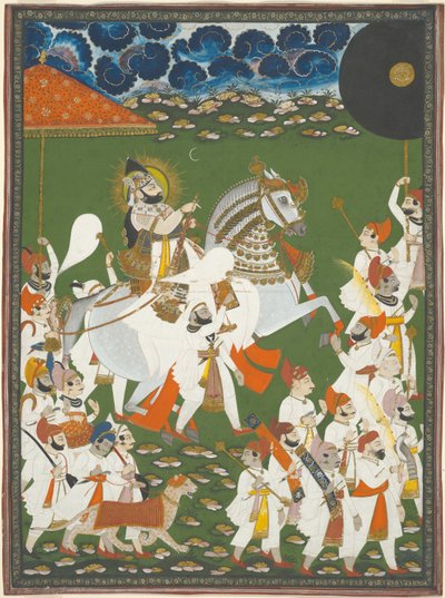 Maharana Bhim Singh en procession - Ghasi