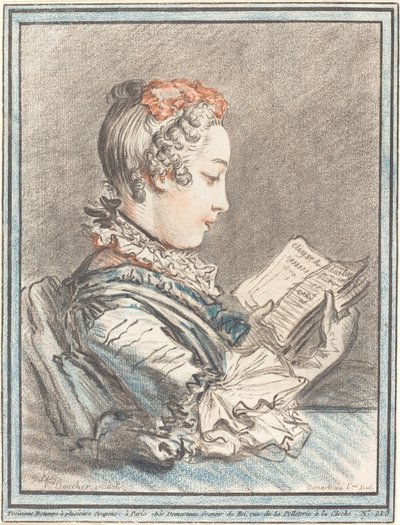 Jeune Fille Lisant Héloïse et Abélard - Gilles Demarteau