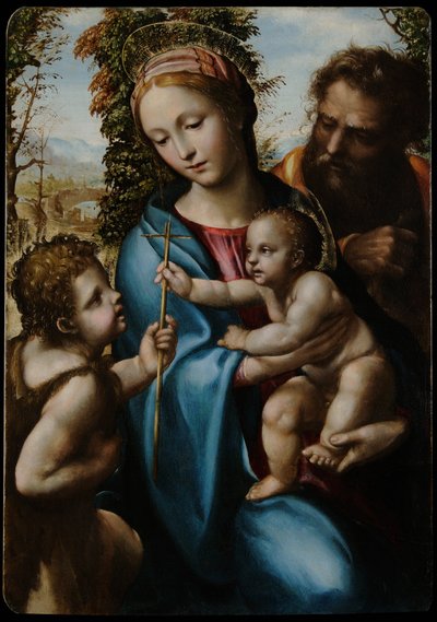 Sainte Famille avec le jeune Saint Jean - Giovanni Antonio Bazzi