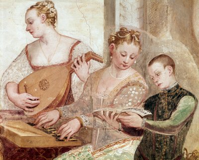 Le Concert (détail) - Giovanni Antonio Fasolo