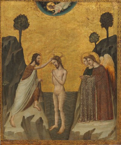 Le baptême du Christ, vers 1335 - Giovanni Baronzio