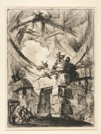 Carceri, IX : La grande roue - Giovanni Battista Piranesi