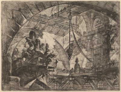 Prisonniers sur une plate-forme en saillie - Giovanni Battista Piranesi