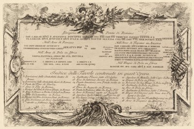 Page de texte - Giovanni Battista Piranesi