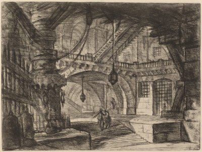 Le quai avec des chaînes - Giovanni Battista Piranesi