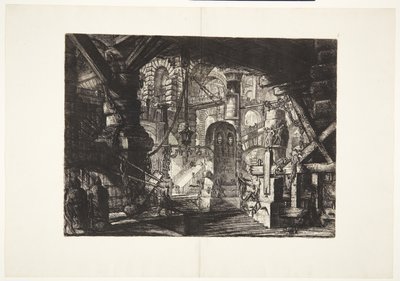 Le quai avec des chaînes - Giovanni Battista Piranesi