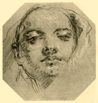 Tête de femme, vers 1739-1744, 1928 - Giovanni Battista Tiepolo