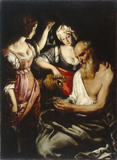 Loth et ses filles - Giovanni Francesco Guerrieri