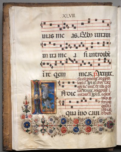 Antiphonaire : Initiale, ange, c. 1470-1480 - Girolamo da Cremona