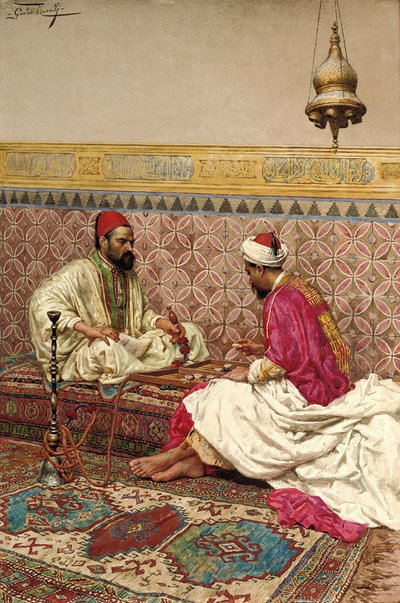 Les joueurs de backgammon - Giulio Rosati