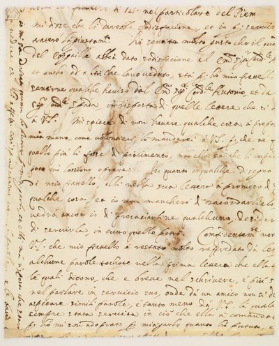 Lettre manuscrite - Guercino