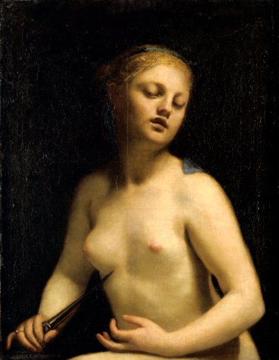 La Mort de Lucrèce, 17e siècle - Guido Cagnacci