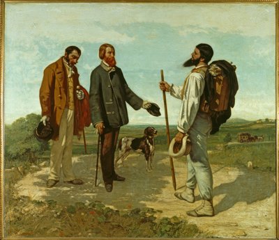 La rencontre - Gustave Courbet